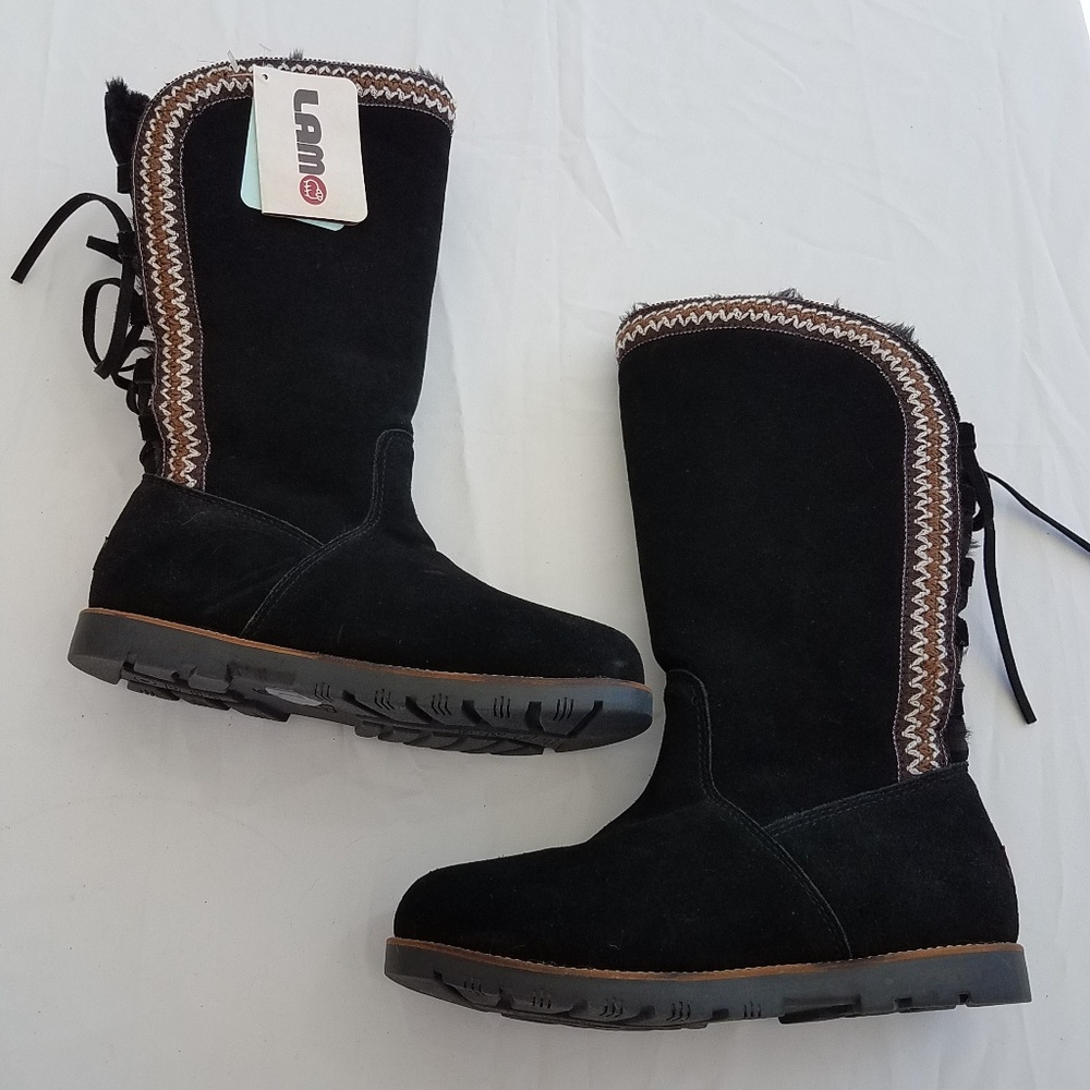 LAM suede boots NWT